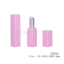 Leere quadratische rosa Lippenstift Tube